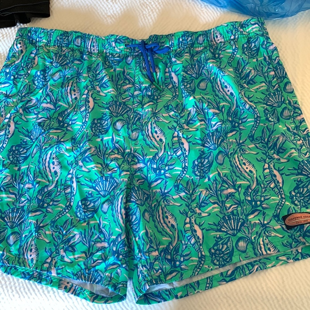 Vineyard, vines, men’s swimsuit, two XL